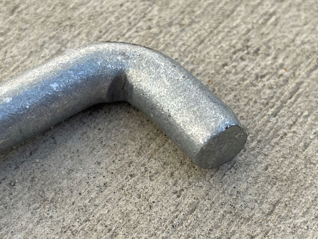 L-shaped concrete anchor bolts