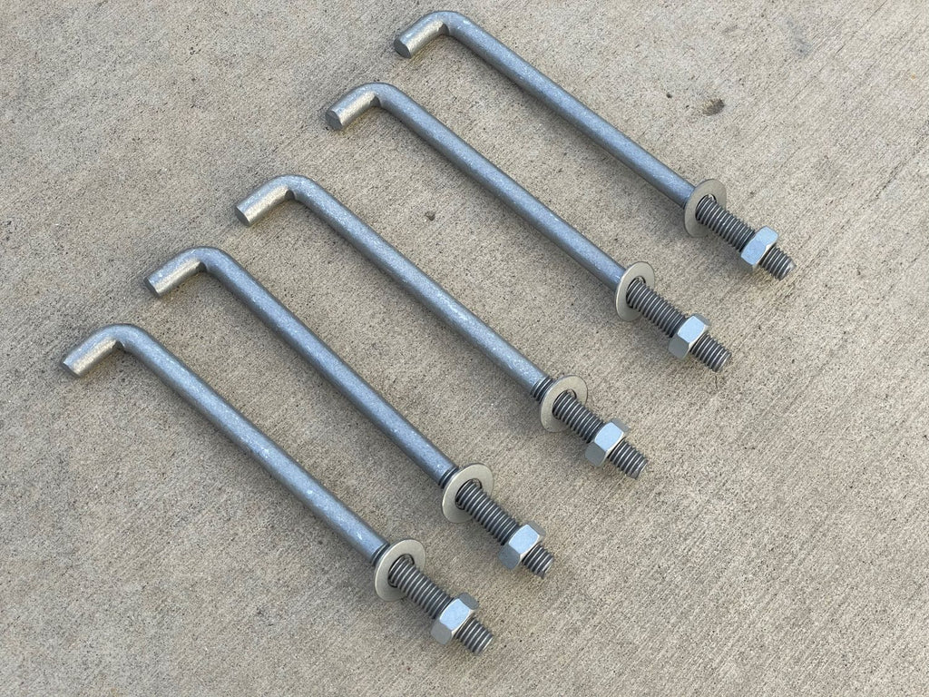 galvanized concrete anchor L-bolts