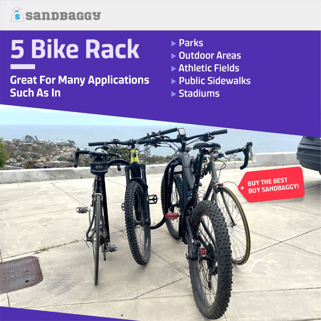 5 capacity outdoor bike racks