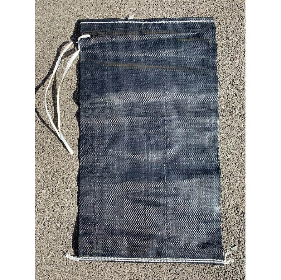 black woven polypropylene sandbags