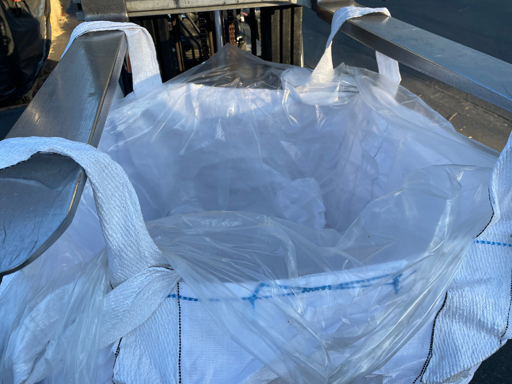 Clear FIBC Bulk Bag Liners | Made in USA | Fits Bags Up to 55" x 55" x 75" | 1 Month UV Protection