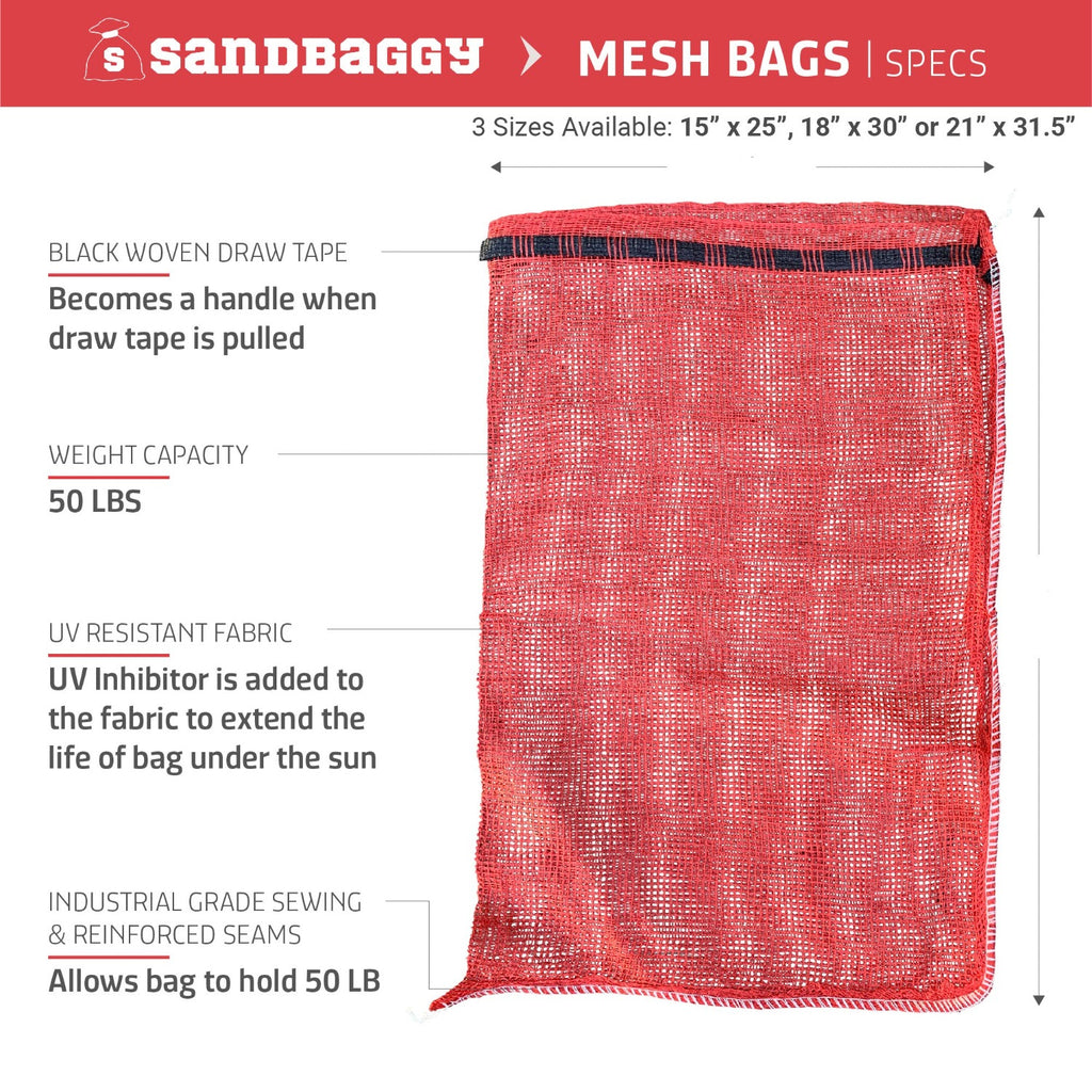 mesh onion potato bags holds up to 50 lbs
