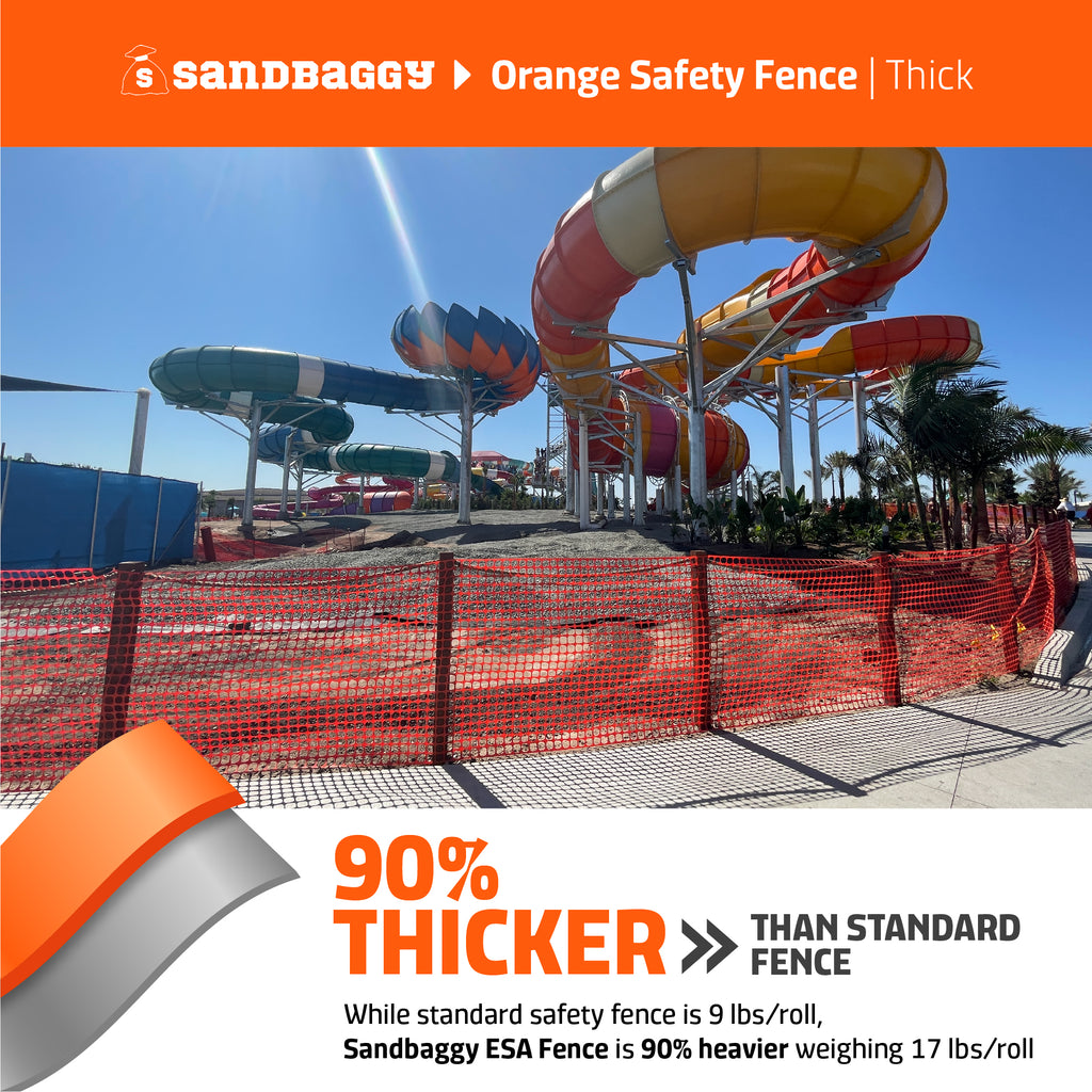 orange safety fence