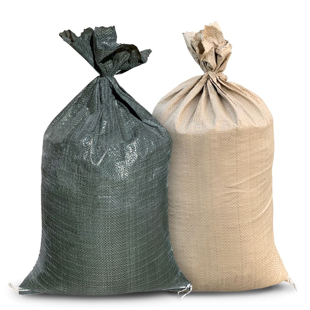 Empty Sandbags Military Green with Ties (Bundle of 10) 14 x 26 - Woven  Polypropylene Sand Bags, Extra Heavy Duty Sandbags for Flooding, Sand Bags  Flood Protection : : Electronics
