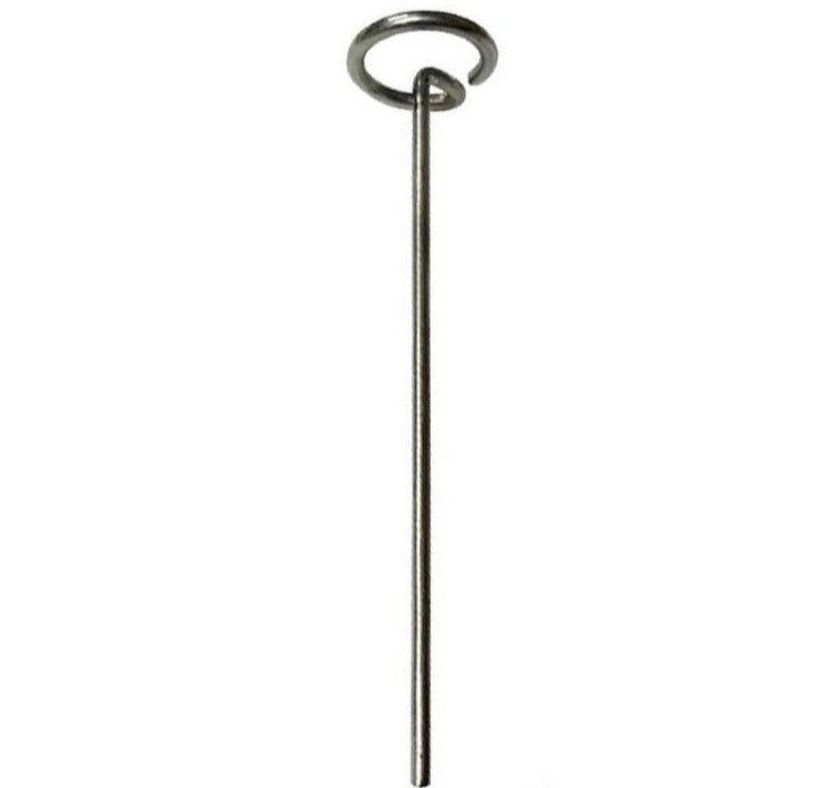 6 in. or 12 in. Circle Top Landscape Pins Galvanized (Easy Installation) - 8 Gauge Steel