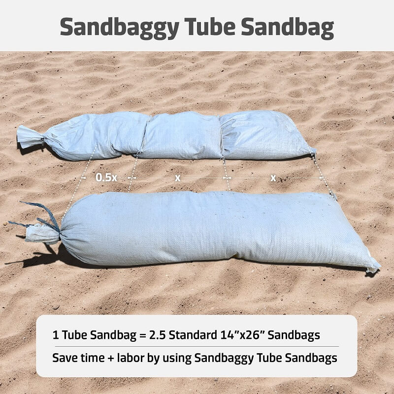 snake sandbags filled with sand