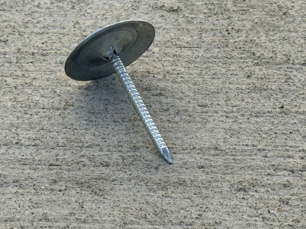 1.5 inch steel cap masonry nails - electro galvanized