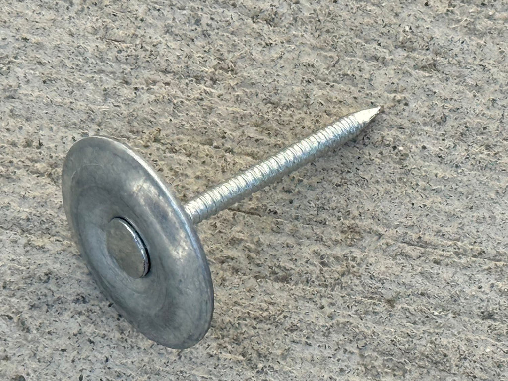 1.5" metal cap concrete nails