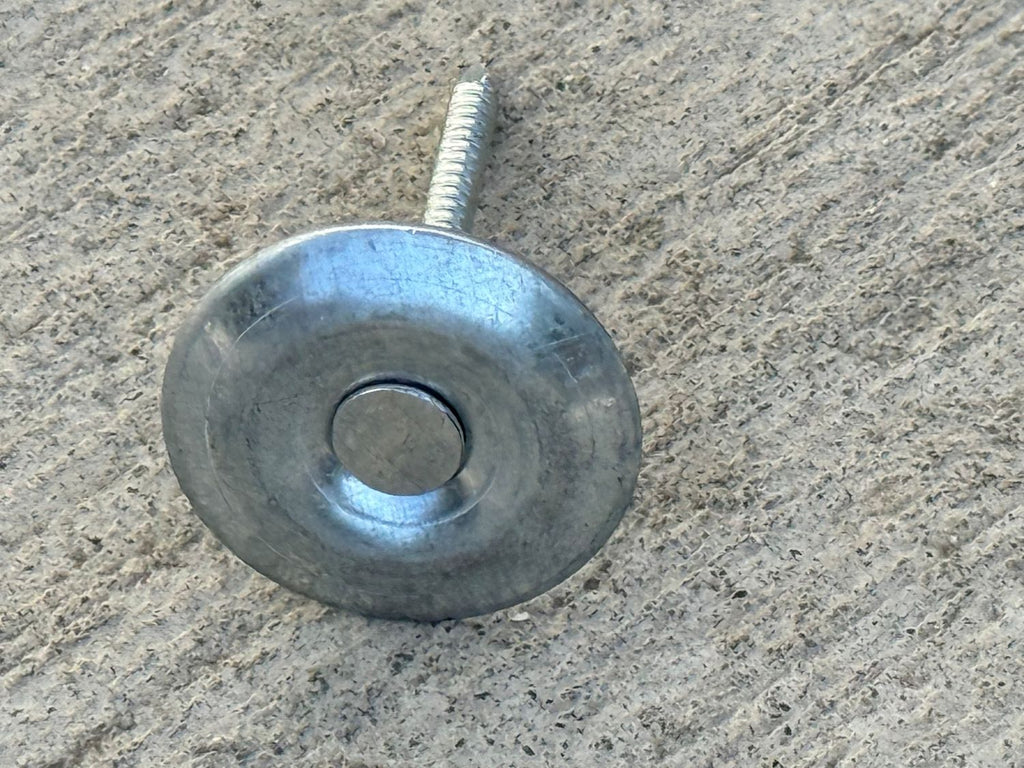 1-1/2" Metal Cap Fluted Masonry Nails - Galvanized (appx. 65 nails / lb)