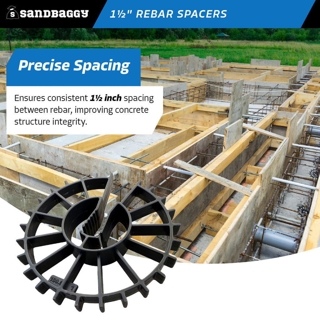 1-1/2 inch rebar spacer wheel