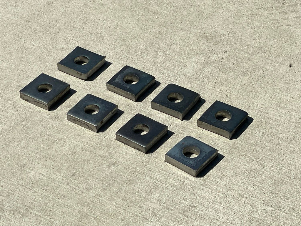 1.5" x 1.5" bearing plates