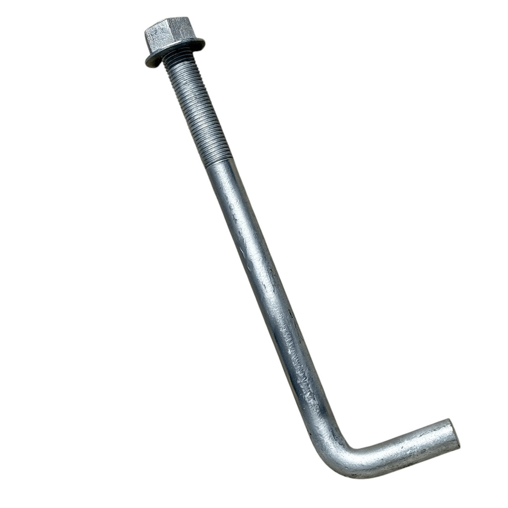 1-1/4" x 18" Galvanized Anchor L-Bolt with Nut & Washer