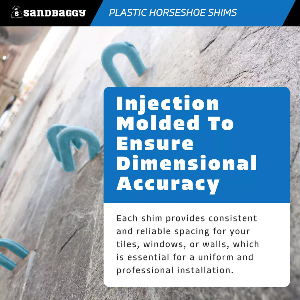 1/16" plastic spacers for tiles, windows, walls