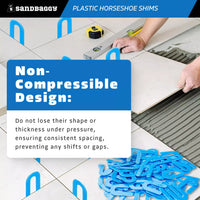 heavy duty plastic 1/16" horseshoe shims