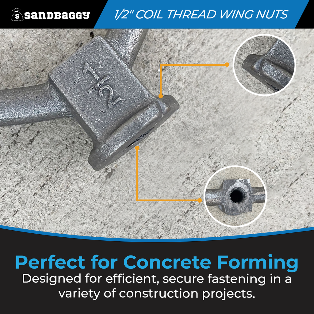 1/2" Coil Thread Wing Nut