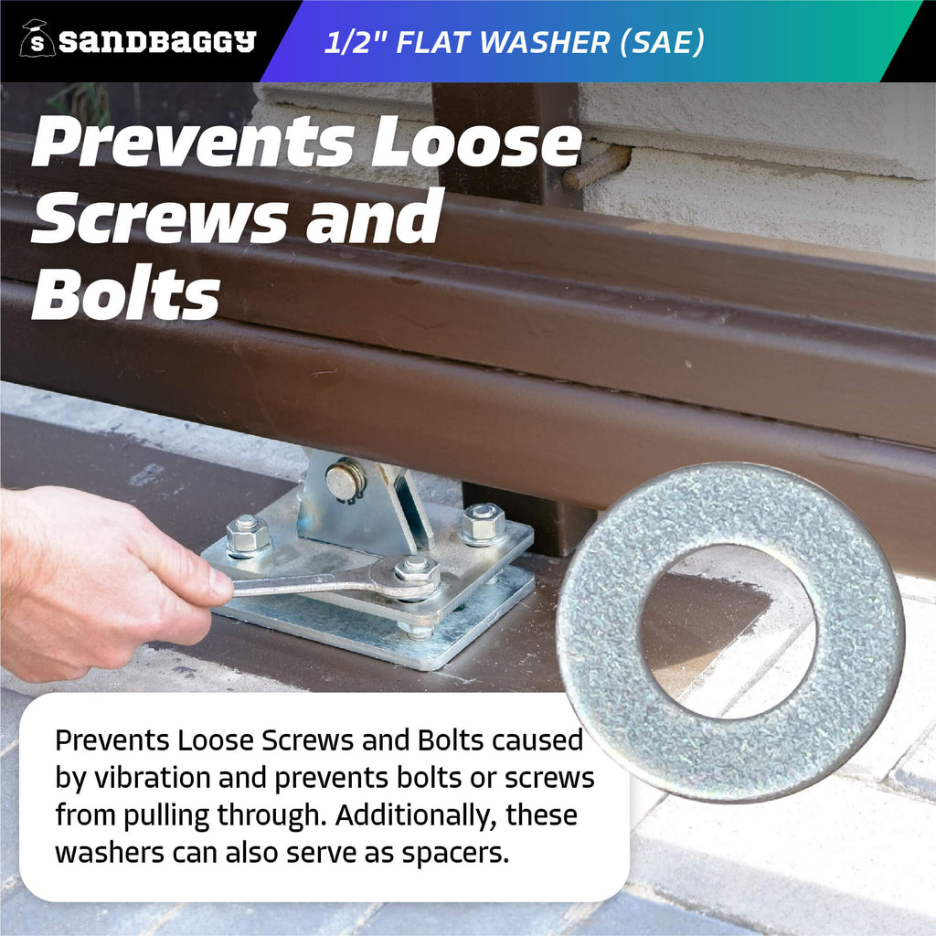 1/2 inch flat washer spacers