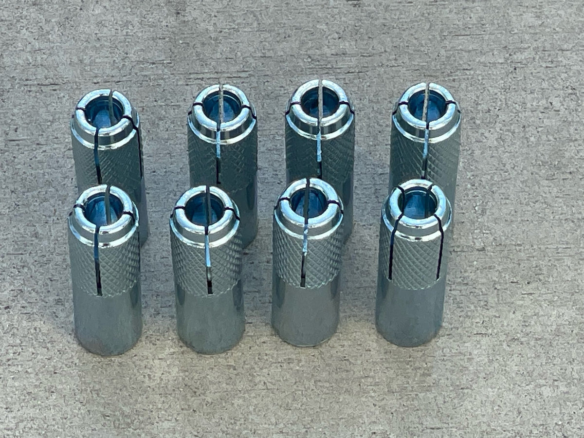 100 Stk. 1/2" X 2" Drop-In Betonanker Verzinkt – Bohrergröße 5/8", Von Platonix