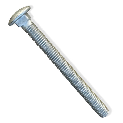 1/2” x 5” Galvanized Carriage Bolts for Wood - Round Head
