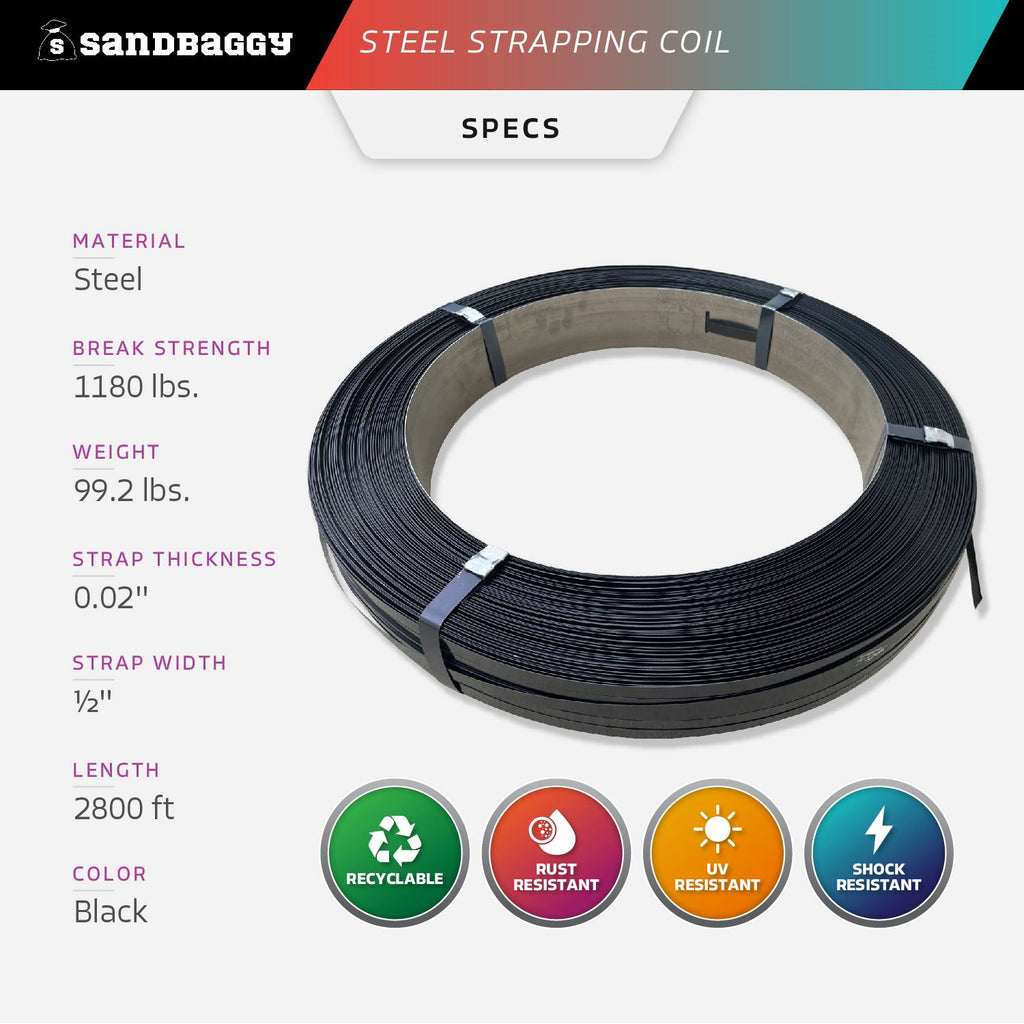 steel strapping coils specs