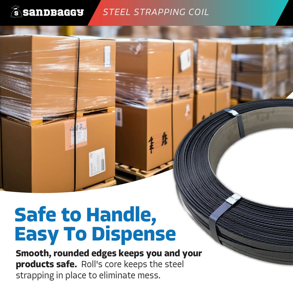 easy dispensing steel strapping coils