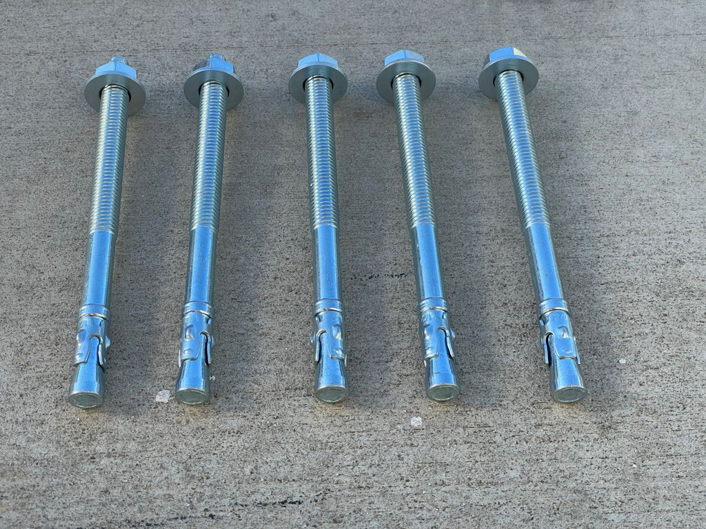 1/2 inch x 7 inch concrete wedge anchor bolts