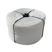Solid Braid Nylon Rope 1/4" x 1000 ft White | Golf Course Rope & Outdoor Use