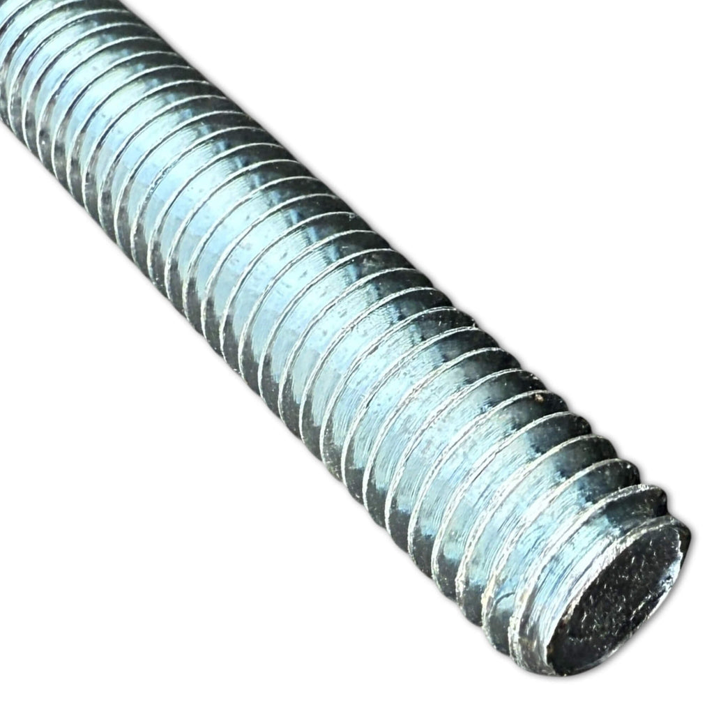 1/4" x 2 ft Threaded Rod - Galvanized (Zinc Plated)
