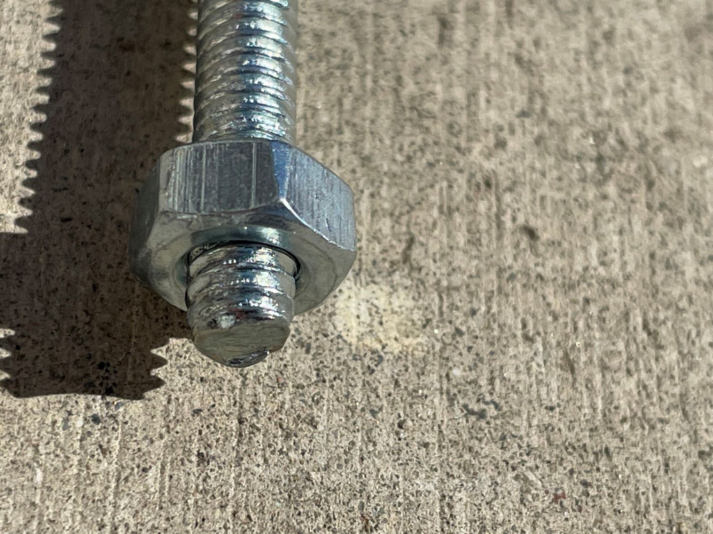 threaded eye bolt with hex nut