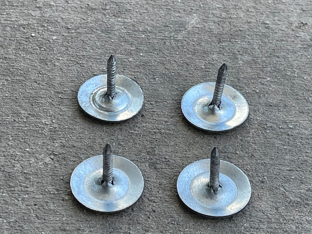 1" Metal Cap Fluted Masonry Nails - Galvanized (appx. 75 nails / lb)