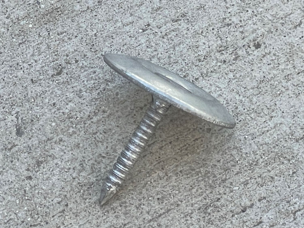 1" metal cap concrete nails