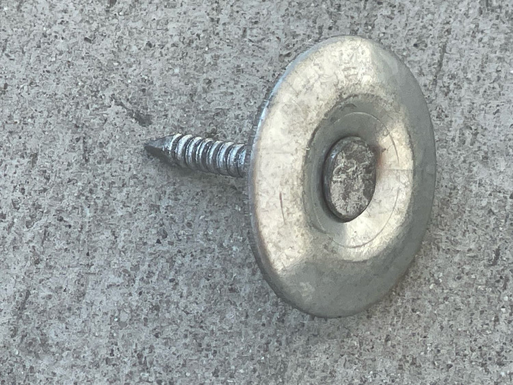1 inch steel cap masonry nails - electro galvanized