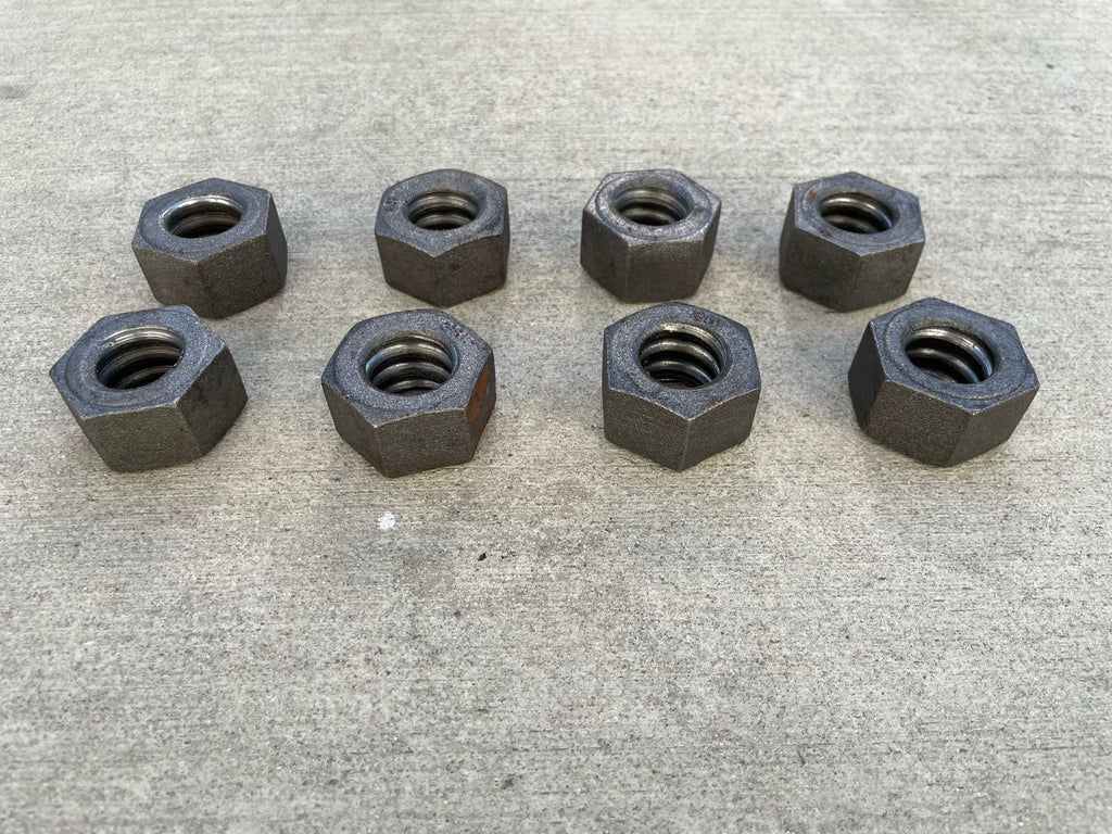plain steel 1 inch coil rod nuts