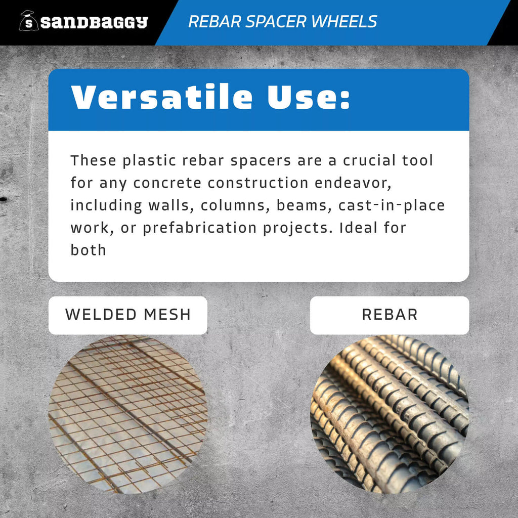 1" rebar spacer wheel - rebar  and steel welded wire mesh