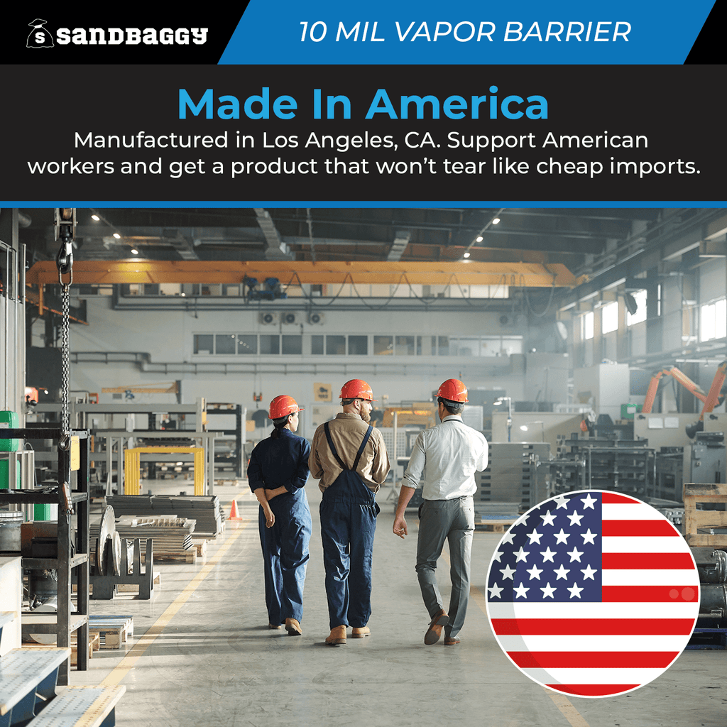 10 Mil Vapor Barrier – Polyethylene Visqueen (USA Made)