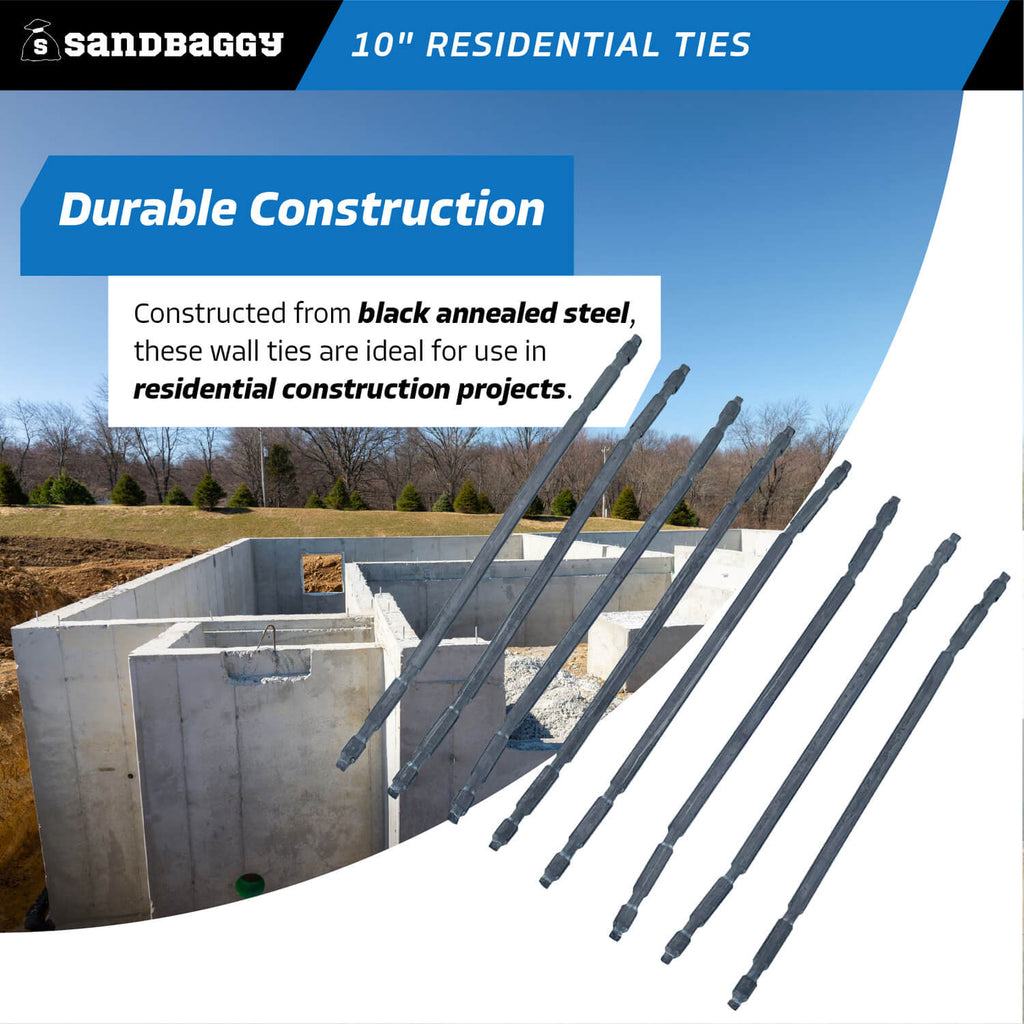 10" residential ties - residential construction projects