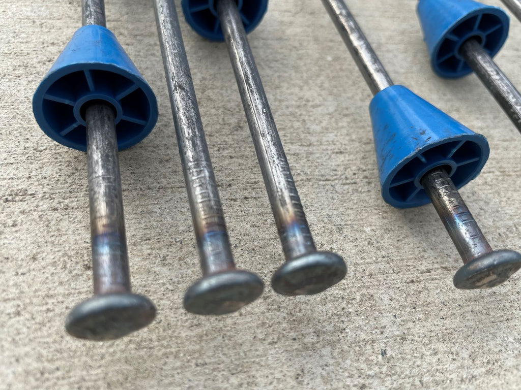 10" x 4 ¾" Heavy Duty Snap Ties For Concrete Forms (Short End) - 1" Plastic Cones