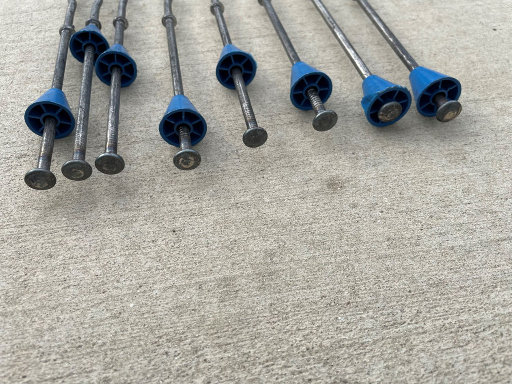 10" x 4 ¾" Heavy Duty Snap Ties For Concrete Forms (Short End) - 1" Plastic Cones