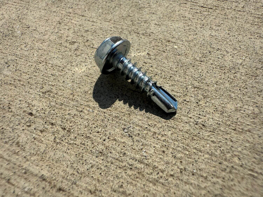 #10 x 3/4" Self Drilling Screws | Hex Head Sheet Metal Screw | Zinc