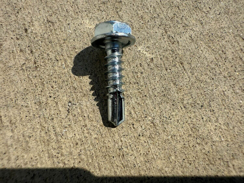 #10 x 3/4" Self Drilling Screws | Hex Head Sheet Metal Screw | Zinc