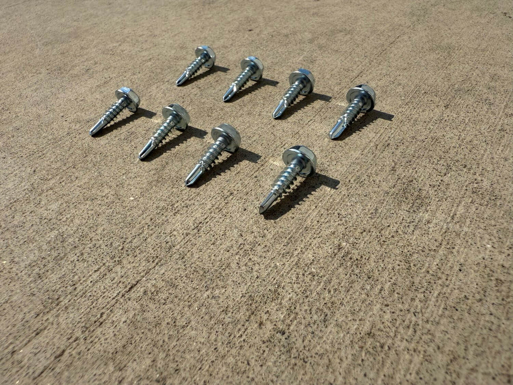 #10 x 3/4" Self Drilling Screws | Hex Head Sheet Metal Screw | Zinc