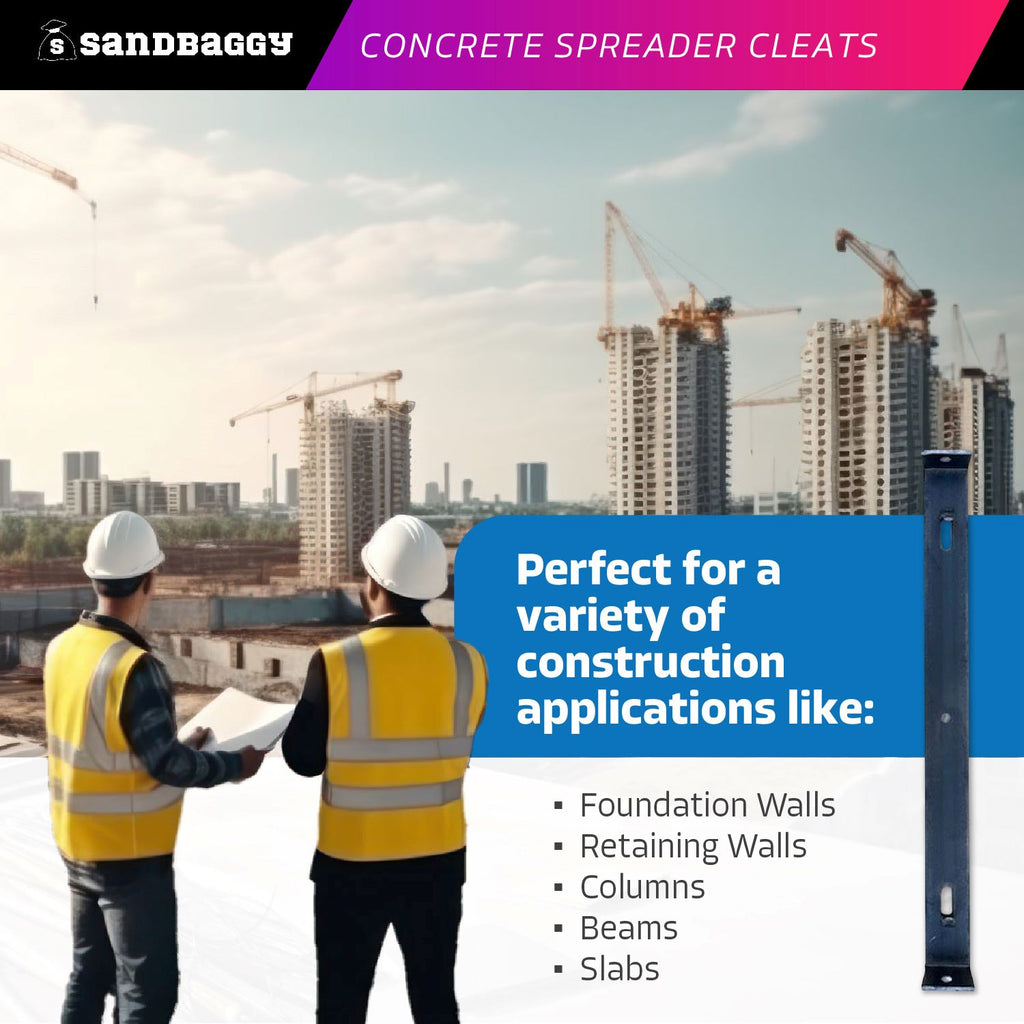 10" x 1-1/8" Concrete Spreader Cleats for construction