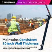 10" x 1-1/8" Concrete Spreader Cleats for 10 inch walls