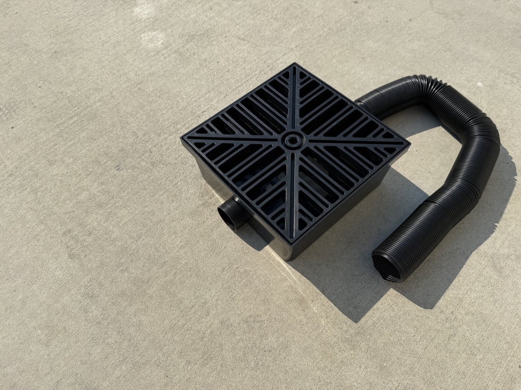 10x10 french drain catch basin