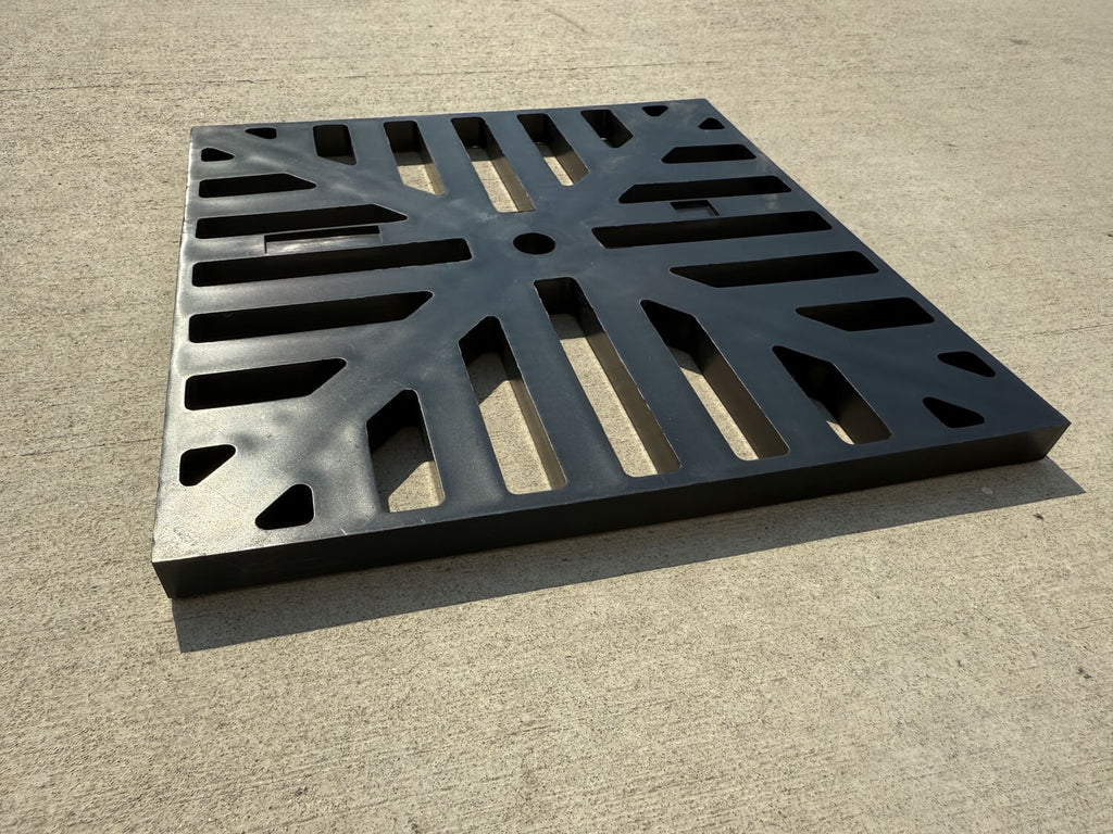 10" x 10" Low Profile Catch Basin with Flexible Drain Pipe – Outdoor Drainage System