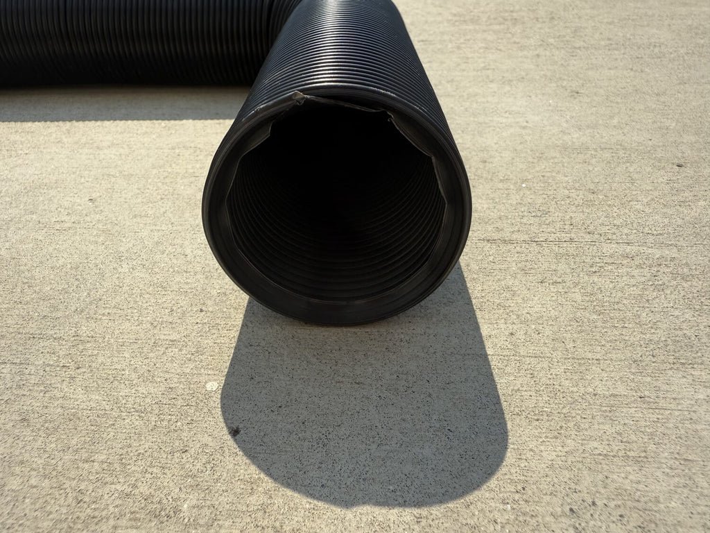 10" x 10" Low Profile Catch Basin with Flexible Drain Pipe – Outdoor Drainage System