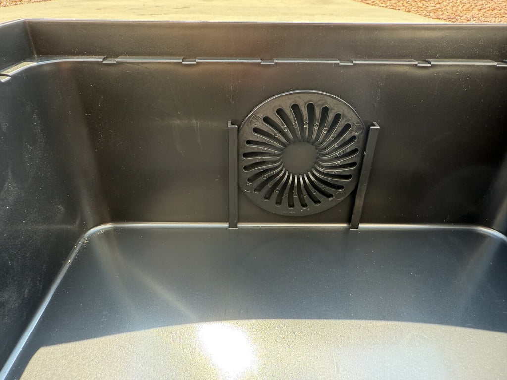 10" x 10" Low Profile Catch Basin with Flexible Drain Pipe – Outdoor Drainage System