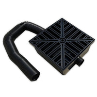 10" x 10" Low Profile Catch Basin with Flexible Drain Pipe – Outdoor Drainage System