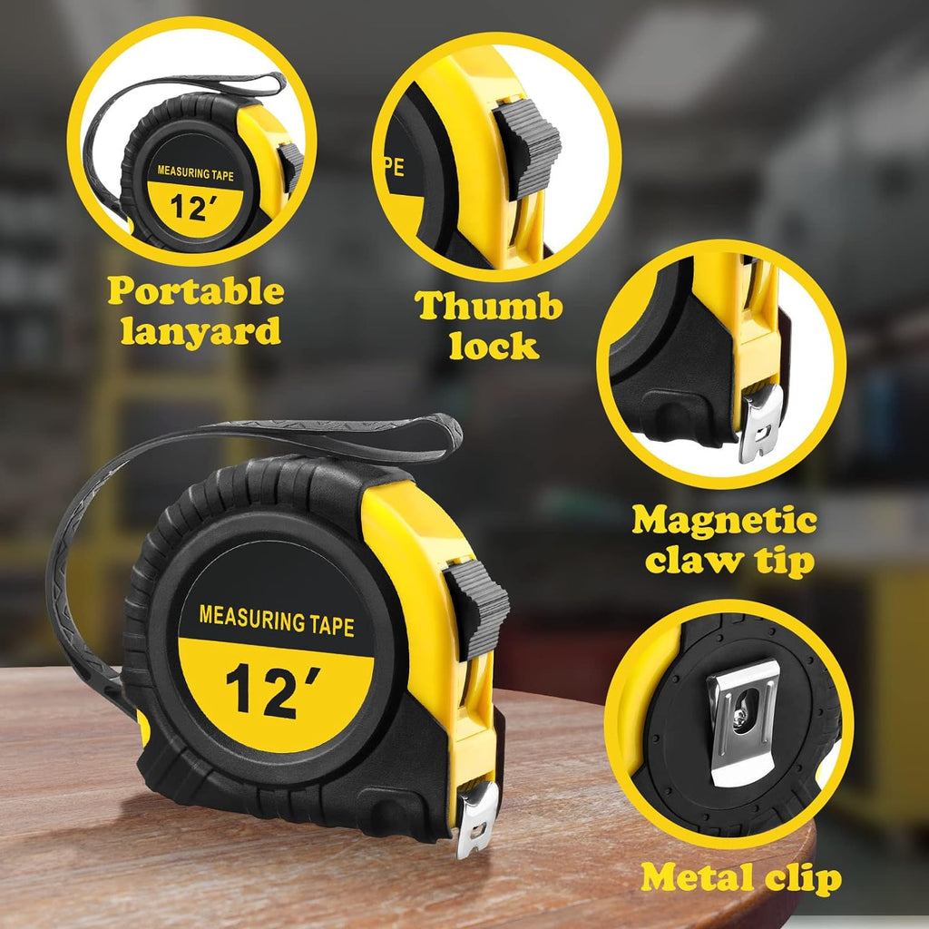 12 ft tape measure portable and lightweight