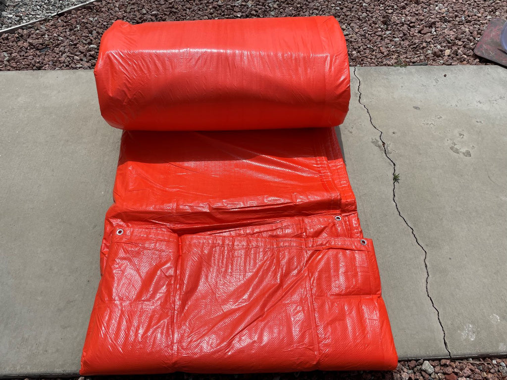 UV Resistant insulated concrete curing blankets for cold weather