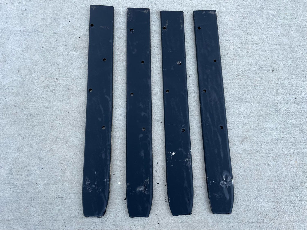 12" rebar pins with nail holes